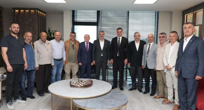 HESOB Yönetimi, HBB Başkanı Mehmet Öntürk’e hayırlı olsun ziyareti
