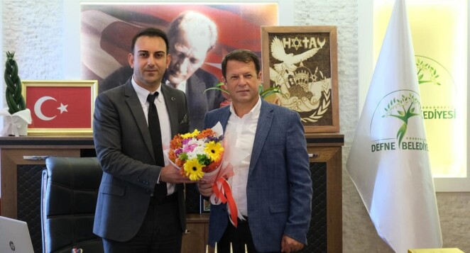 Refik Eryılmaz’dan Belediye Başkanı Halil İbrahim Özgün’e ziyaret