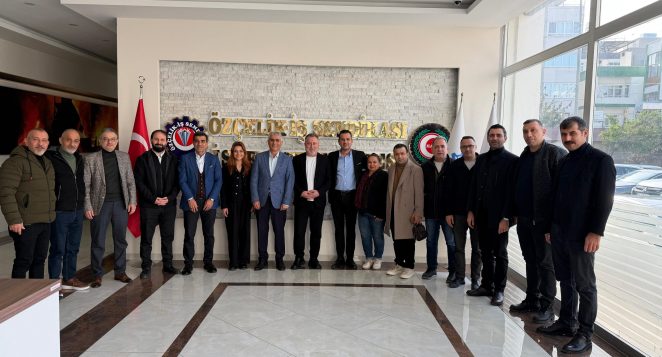 İGC’den Özçelik-İş İskenderun Şube Başkanı Güngör’e Tebrik Ziyareti