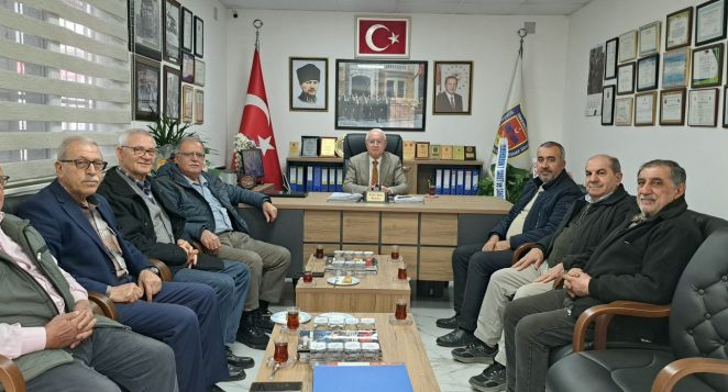 İbrahim Açıkgöz ve sanayi Esnafı Başkan Akın’ı ziyaret etti!