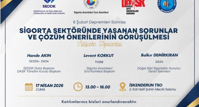 İTSO DA “DEPREM SONRASI SİGORTACILARIN SORUNLARI NELERDİR?” SORGULANACAK!