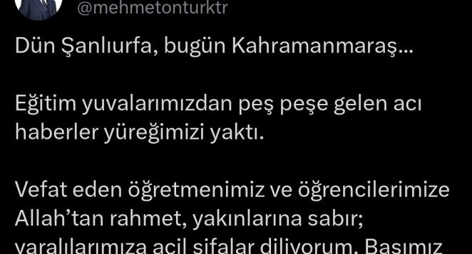 BAŞKAN ÖNTÜRK: YÜREĞİMİZ YANDI