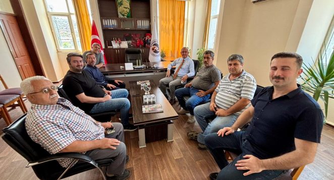 Madeni İşlere Kaymakam ziyaret
