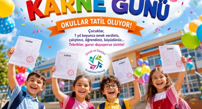 Başkan Zeynep Çakmaklı’dan Karne Günü Mesajı