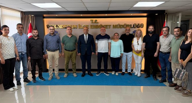 İskenderun Gazeteciler Cemiyeti’nden Emniyet Müdürü Ekici’ye Hayırlı Olsun Ziyareti