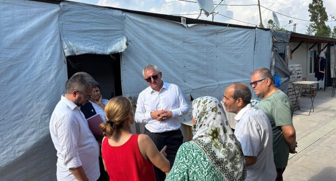 İskenderun Kaymakamı Konteyner Kentleri Ziyaret Etti