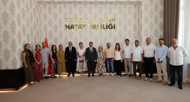 Hatay Valisi Masatlı, Avrupa’dan Gelen Proje Ortaklarını Kabul Etti