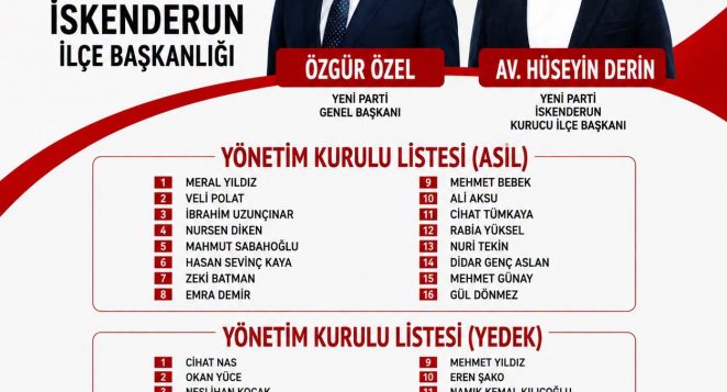 Yeni Parti İskenderun’da örgütlendi