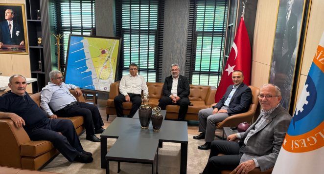 EMNİYET MÜDÜRÜ GÜNEŞ’TEN İSKENDERUN OSB BAŞKANI AYHAN TOSYALI VE YÖNETİM KURULUNA VEDA ZİYARETİ