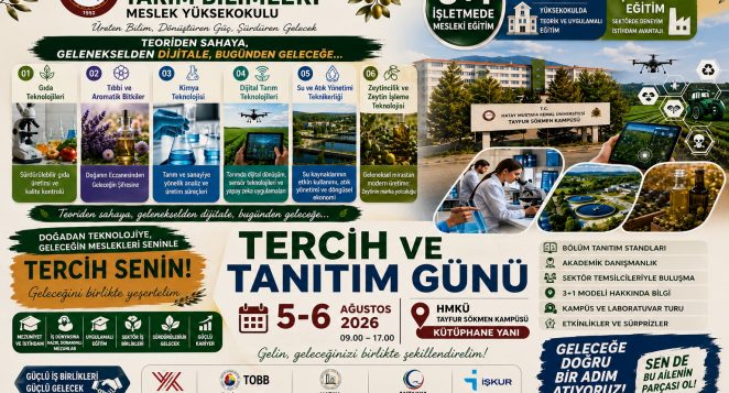 ALTINÖZÜ TARIM BİLİMLERİ MYO’DAN ADAY ÖĞRENCİLERE TERCİH ÇAĞRISI