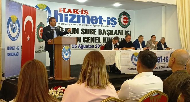 Sendikacı Celal Yıldız İskenderun’da konuştu: Emeğin her alanında örgütlülük şart!