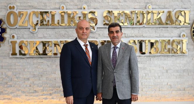 İSDEMİR GENEL MÜDÜRÜ AYHAN AKIN’DAN ÖZÇELİK-İŞ SENDİKASI’NA HAYIRLI OLSUN ZİYARETİ