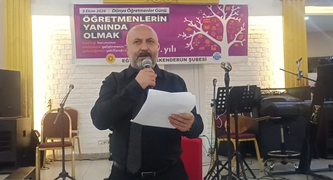 Eğitim Sen İskenderun’da 5 Ekim buluşması: Öğretmenlerin sorunları ve emek mücadelesi gündemde